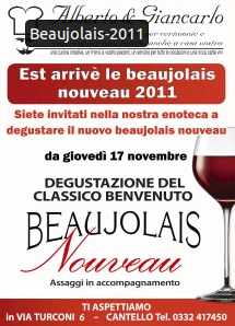 Est arrivè le beaujolais nouveau 2011