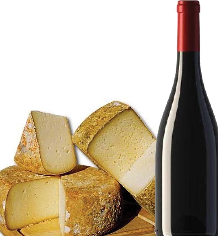 Risotto al vino rosso con fonduta di formaggio