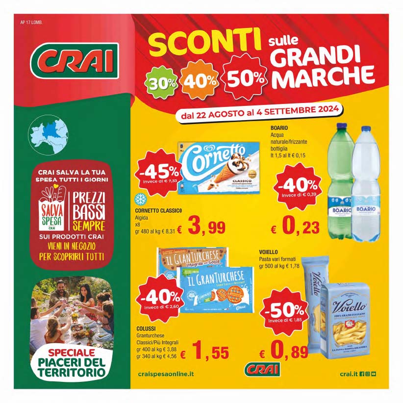 Sconti 20% 30% 40% sulle grandi marche