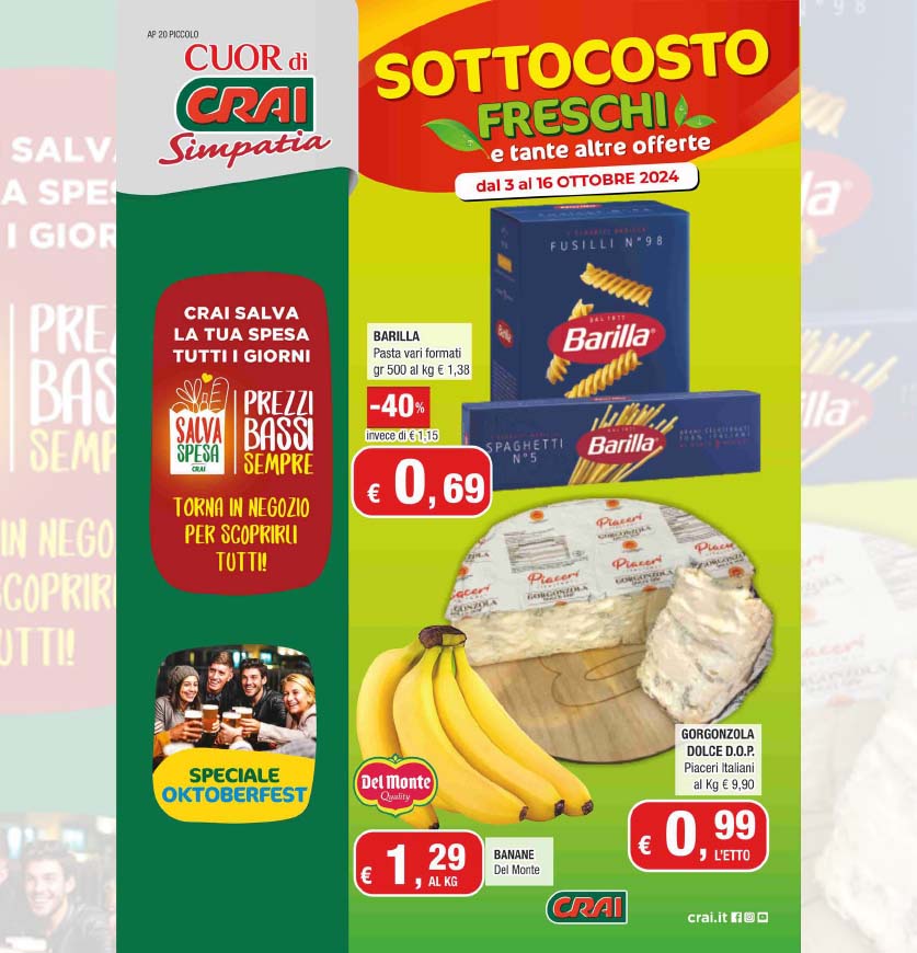 Sottocosto freschi e tante altre offerte