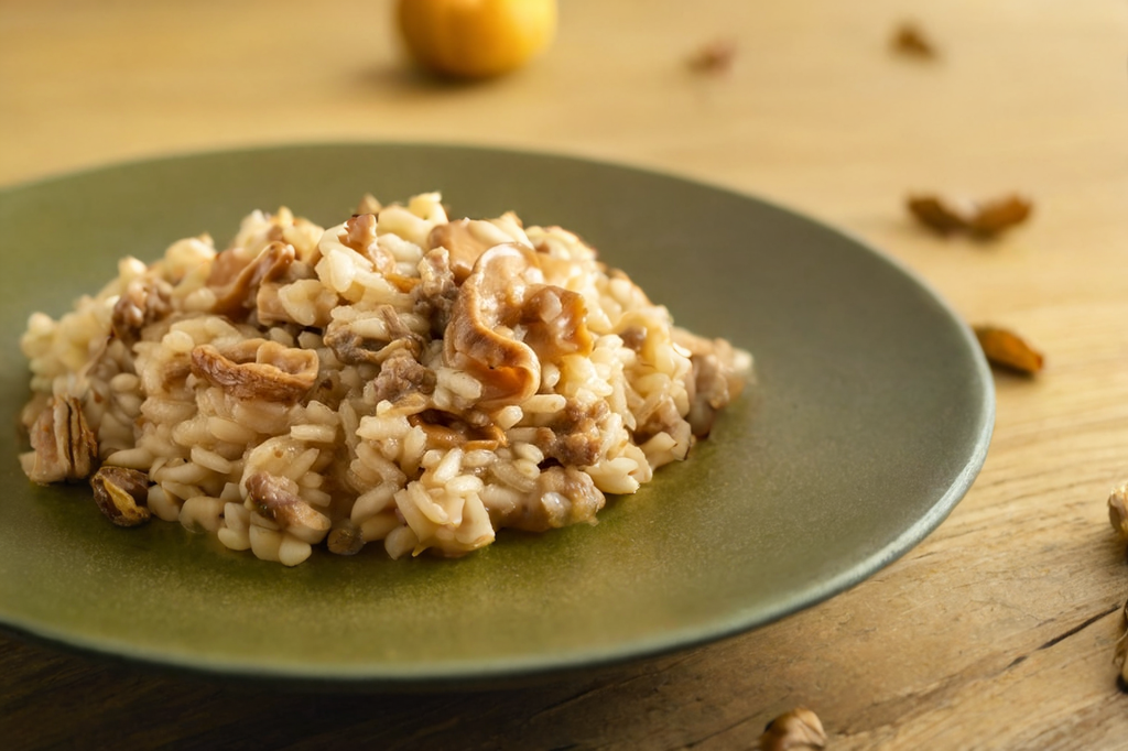 Sabato di gusto: risotto salsiccia e funghi porcini, un classico autunnale