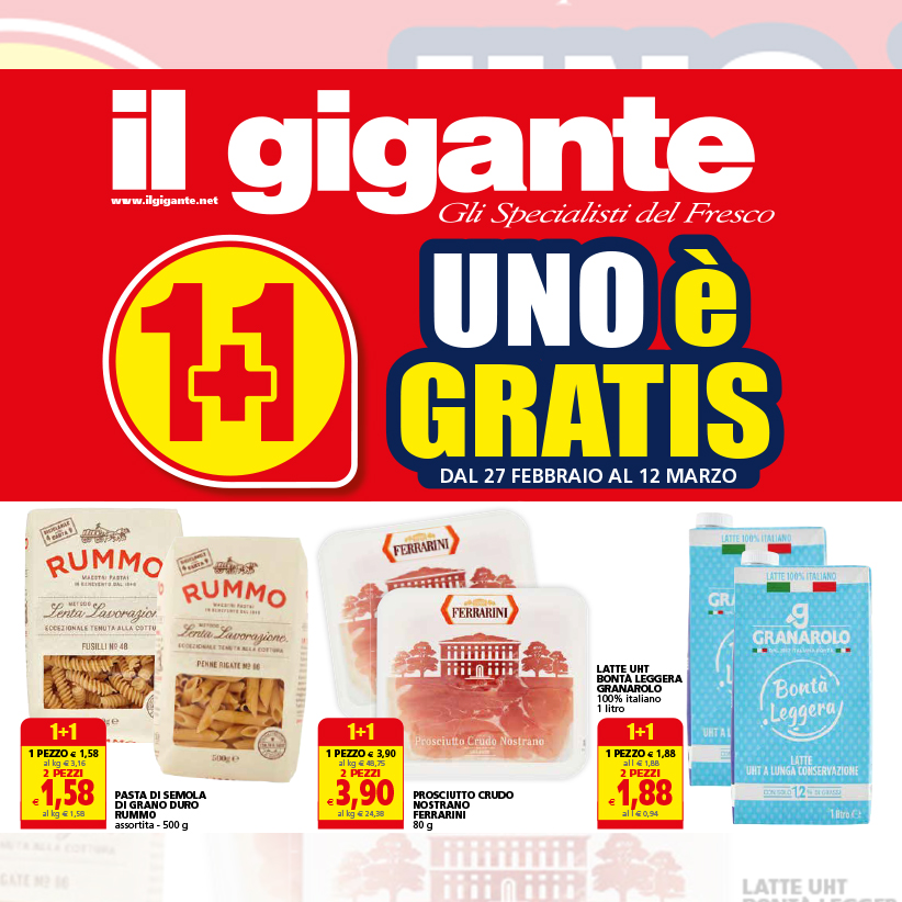 Scopri le imperdibili offerte 1+1 gratis!