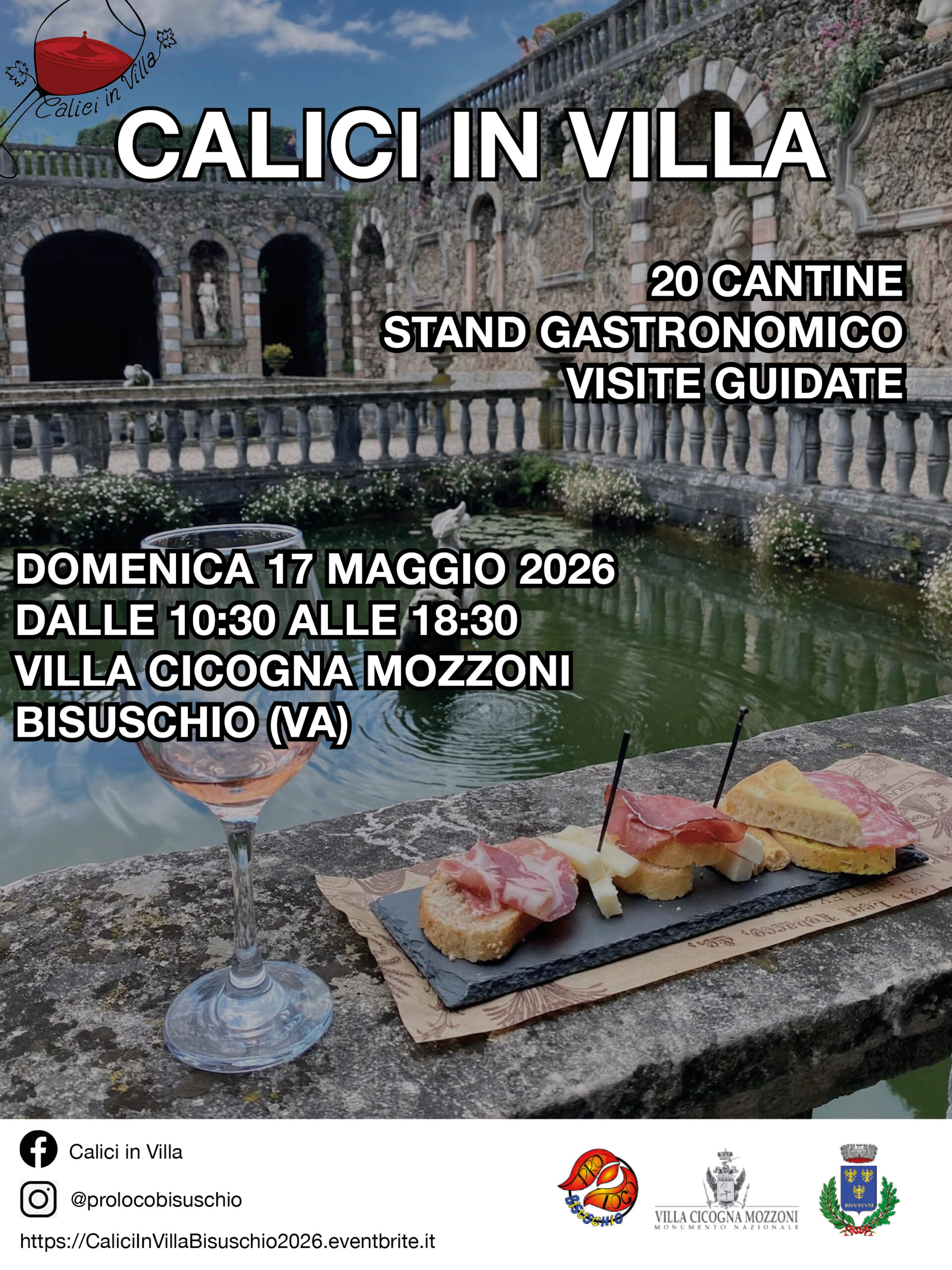 Calici in Villa 2026: vino, storia e gusto a Bisuschio