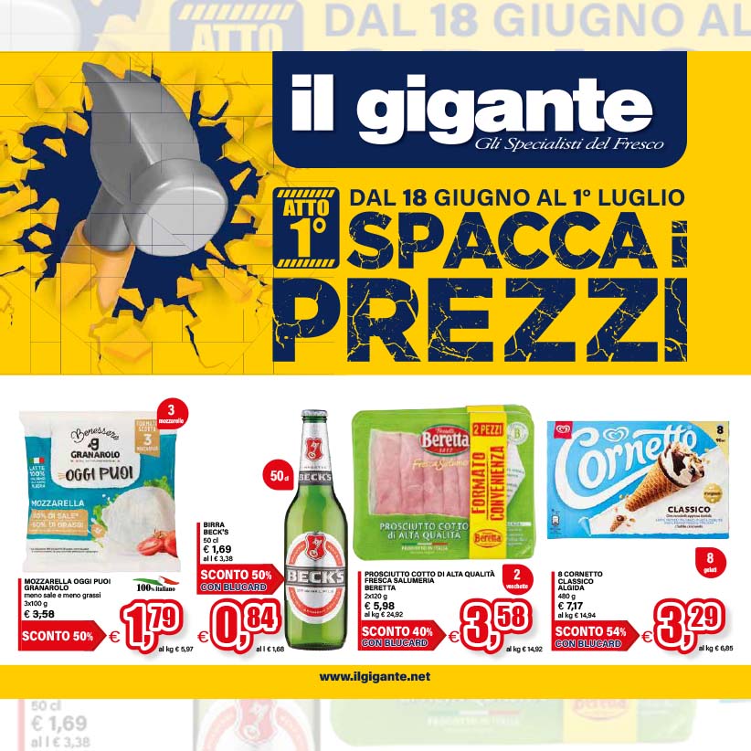 Spaccaprezzi Atto 1°: sconti fino al 54% con Blucard